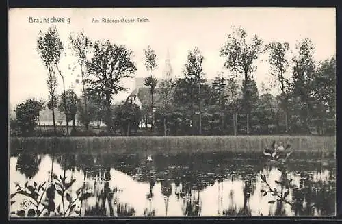 AK Braunschweig, am Riddagshäuser Teich