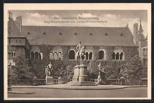 AK Braunschweig, Burg Dankwarderode und Herzog-Wilhelm-Denkmal