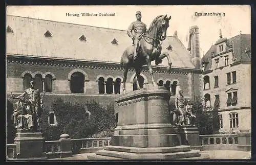 AK Braunschweig, Herzog-Wilhelm-Denkmal, Wappen