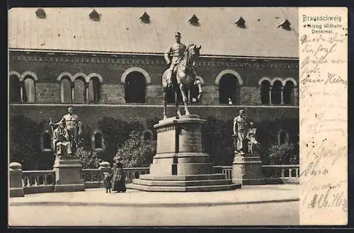 AK Braunschweig, Das Herzog-Wilhelm-Denkmal