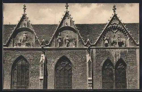 AK Braunschweig, Giebel an der Südseite der Andreaskirche