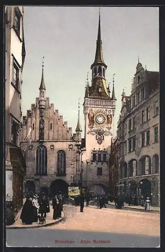 AK München-Au, Partie am alten Rathaus