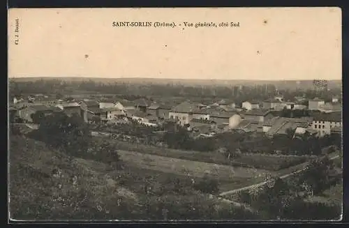 AK Saint-Sorlin, Vue générale, coté Sud