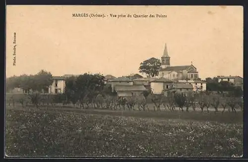 AK Margès, Vue prise du Quartier des Points