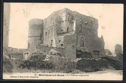 AK Montbrun-les-Bains, Le Chateau seigneurial