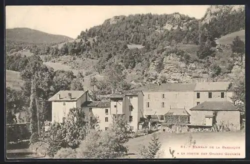 AK La Barraque, Hameau de la Baraque à la sortie des Grands Goulets