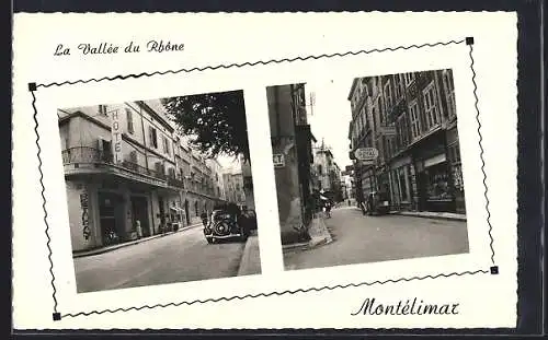 AK Montelimar, Place de la Mairie, Grande Rue