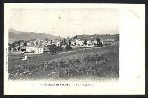 Passepartout-AK La Chapelle-en-Vercors, Vue générale