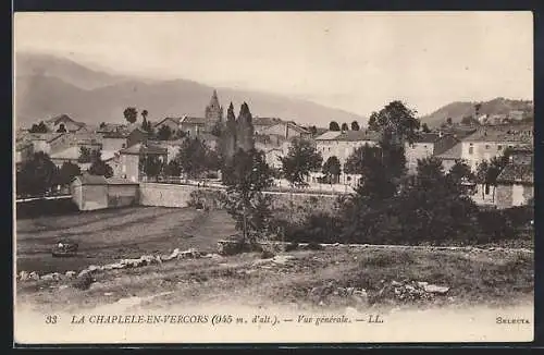 AK La Chapelle-en-Vercors, Vue générale