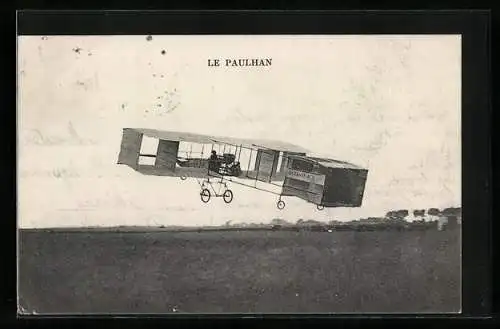 AK Pilot Paulhan mit seinem Flugzeug Octavie No. 3