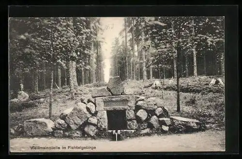 AK Weissmainquelle im Fichtelgebirge