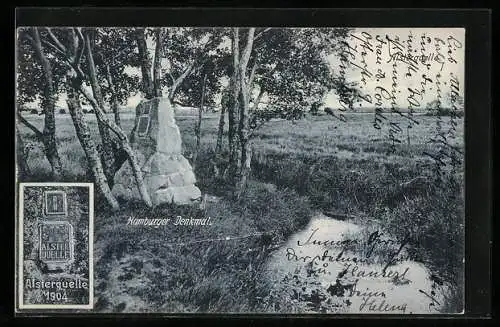 AK Henstedt-Ulzburg, Alster-Quelle, Hamburger Denkmal