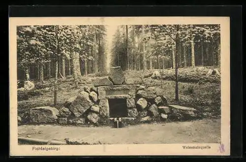 AK Die Weissmainquelle im Fichtelgebirge