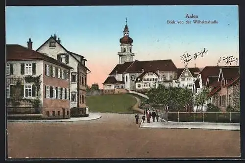 AK Aalen, Blick von der Wilhelmstrasse