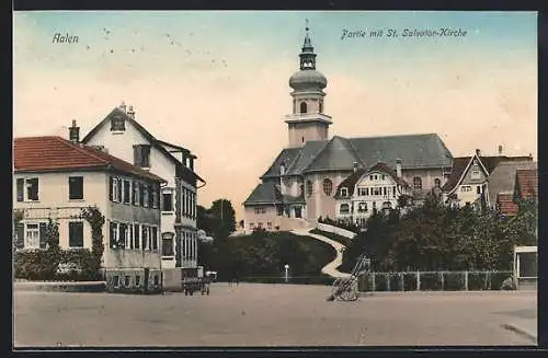 AK Aalen, Partie mit St. Salvator-Kirche