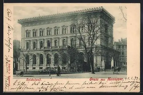 AK Hannover, Blick auf die Reichsbank