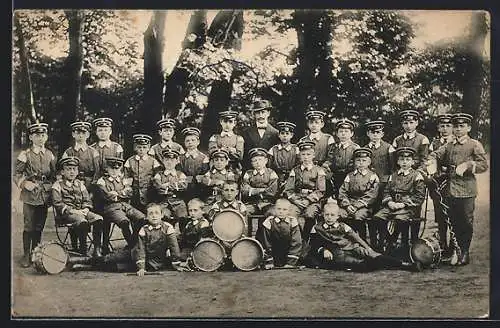 AK Hannover, Hannoversches Jungtempler-Trommler- u. Pfeifer-Korps 1912