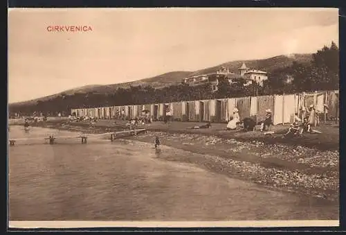 AK Cirkvenica, Partie am Badestrand