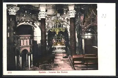 AK Spalato, Inneres des Domes, um 1900