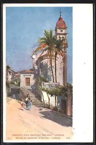 AK Corfou, Eglise ste Barbare a Potano