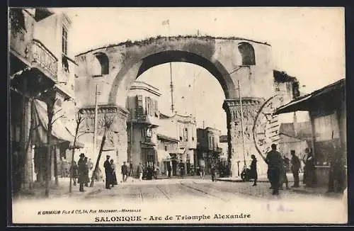 AK Salonique, Arc de Triomphe Alexandre