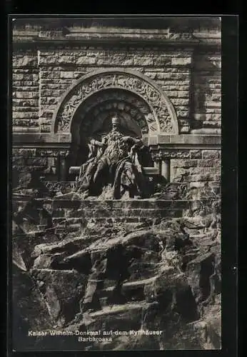 AK Kaiser-Wilhelm-Denkmal auf dem Kyffhäuser, Barbarossa-Denkmal