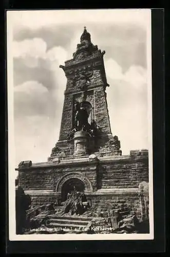 AK Denkmal Kaiser Wilhelm I. auf dem Kyffhäuser