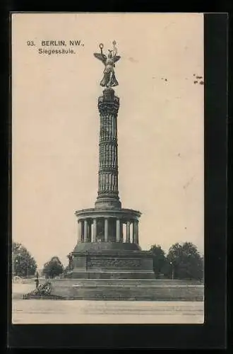 AK Berlin, Blick zur Siegessäule