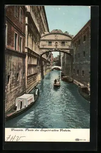 AK Venezia, Ponte dei Sospiri, altra Veduta