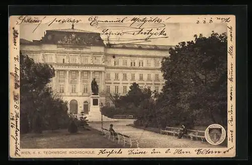 AK Deutscher Schulverein Nr. 200: Wien, K. k. Technische Hochschule