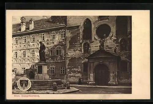 AK Deutscher Schulverein Nr. 509: Wien, Franziskanerplatz mit Brunnen