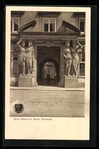 AK Deutscher Schulverein NR 357: Wien, Portal des Palais Pallavicini