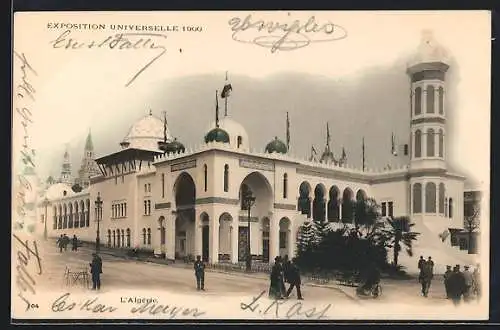 AK Paris, Exposition universelle de 1900, L`Algérie