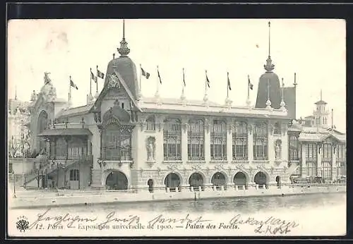 AK Paris, Exposition universelle de 1900, Palais des Forêts