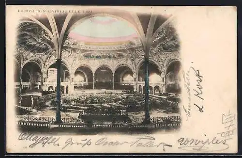 AK Paris, Exposition universelle de 1900, Salle des Fetes