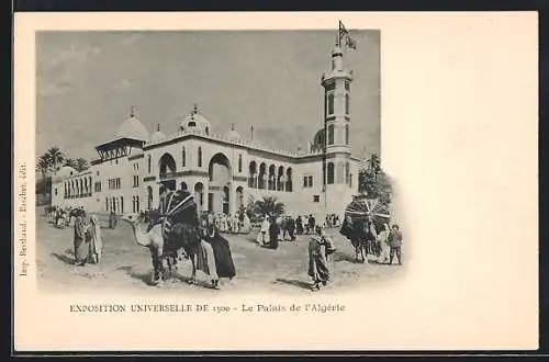 AK Paris, Exposition universelle de 1900, Le Palais de l'Algerie