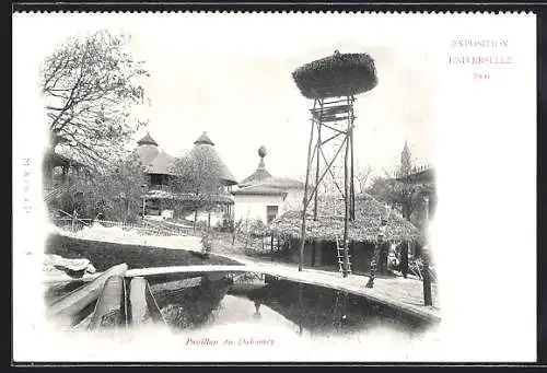 AK Paris, Exposition universelle de 1900, Pavillon du Dahomey