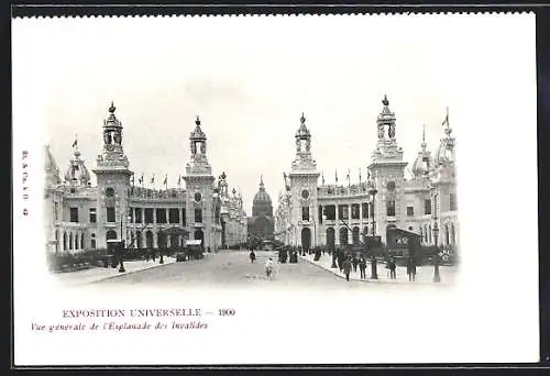 AK Paris, Exposition universelle de 1900, Vue generale de l'Esplanade des Invalides