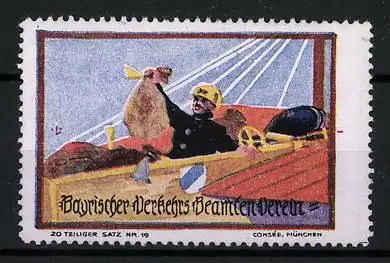 Reklamemarke Bayrischer Verkehrs-Beamten-Verein