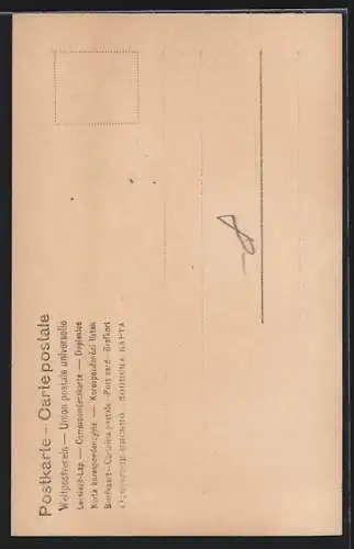 AK Theaterschauspieler Max Grube mit Fliege