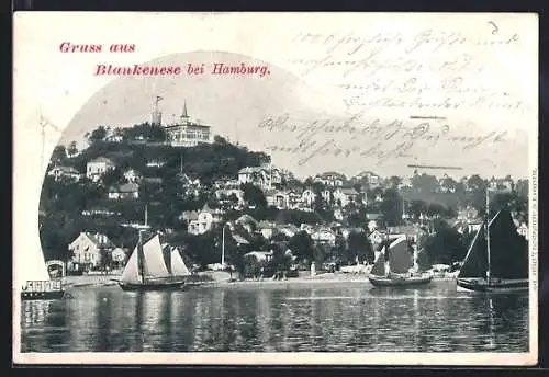 AK Blankenese bei Hamburg, Süllberg mit Hotel