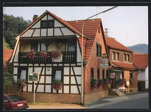 AK Reichelsheim-Ober-Ostern /Odw., Gasthaus Zur Erholung Fam. Höhner