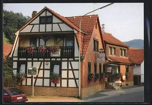 AK Reichelsheim-Ober-Ostern /Odw., Gasthaus Zur Erholung Fam. Höhner