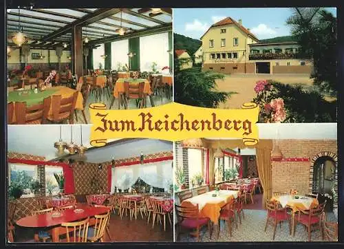 AK Reichelsheim / Odw., Gasthaus Zum Reichenberg, Innenansichten