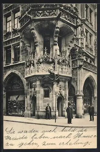 AK München-Au, Linduwrmeck am Rathaus