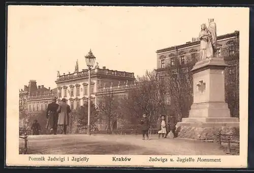 AK Krakau, Jadwiga und Jagiello Monument