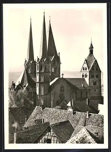 Foto-AK Deutscher Kunstverlag, NR 8a: Gelnhausen, Marienkirche von Norden