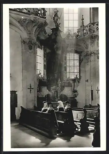 Foto-AK Deutscher Kunstverlag, Nr.6: Birnau, Inneres der Wallfahrtskirche