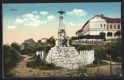 AK Doboj, Grabdenkmal der Gefallenen v. Jahre 1878