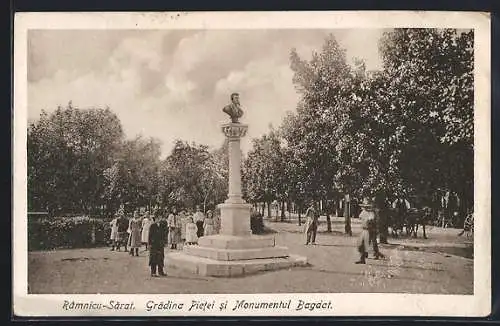 AK Ramnicu-Sarat, Gradina pietei si Monumentul Bagdat